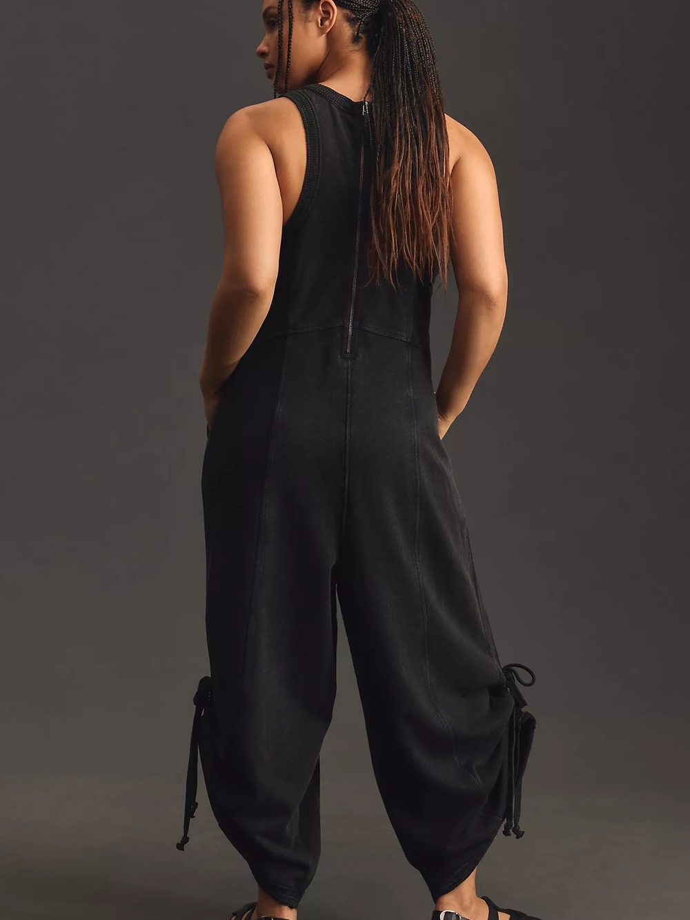 Anthropologie Horizon Red Racerback Wide-Leg Jumpsuit - Picture 2 of 12